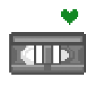 Video Cassette grün